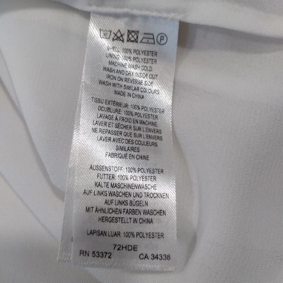 French Connection white flowy full top - Picture 6 of 11